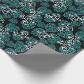 Salamander en Green Leaf Pattern Cadeaupapier (Hoek)
