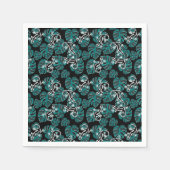 Salamander en Green Leaf Pattern Servet (Voorkant)