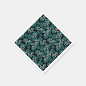Salamander en Green Leaf Pattern Servet (Hoek)