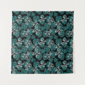 Salamander en Green Leaf Pattern Wandkleed (Voorkant)