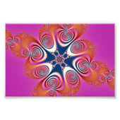 Salamander - Fractal Art Foto Afdruk (Voorkant)