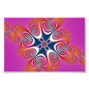 Salamander - Fractal Art Foto Afdruk