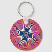 Salamander - Fractal Art Sleutelhanger (Voorkant)