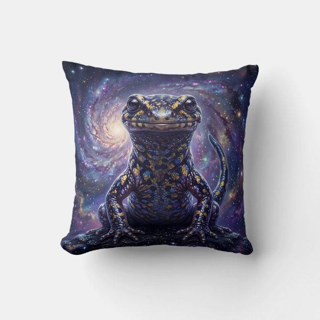 Salamander Galaxy Worpdek Kussen (Voorkant)
