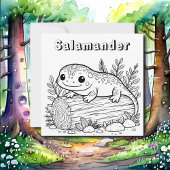 salamander | Kleurplaat van kind Kaart