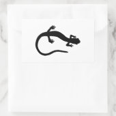 Salamander Logo (basis zwart-wit) Rechthoekige Sticker (Tas)