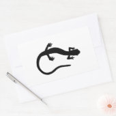 Salamander Logo (basis zwart-wit) Rechthoekige Sticker (Envelop)