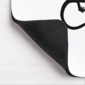 Salamander-Logo (zwart-wit en zwart-wit) Muismat (Hoek)