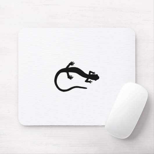 Salamander-Logo (zwart-wit en zwart-wit) Muismat (Met muis)