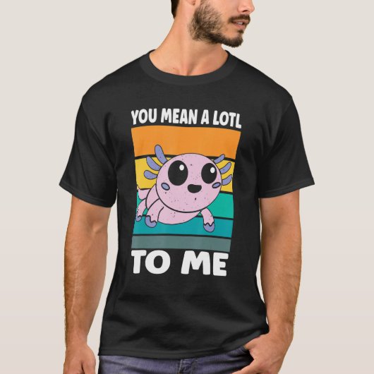 Salamander Love Axolotl T-shirt (Voorkant)