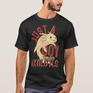 Salamander Meican Amphibian Dierenvriend Boys Aolo T-shirt