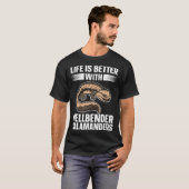Salamander met Hellbender Salamander T-shirt (Voorkant volledig)