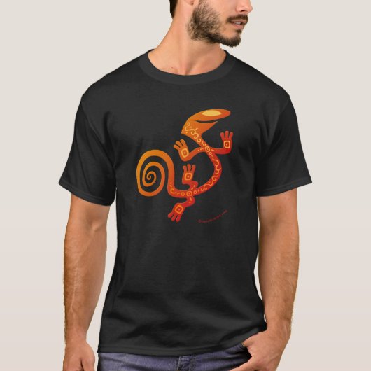Salamander (rood) t-shirt (Voorkant)