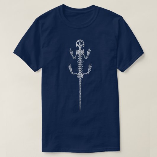 Salamander skelet t-shirt (Design voorkant)