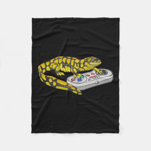 Salamander Spelen Videospel Salamanders Gamers Fleece Deken (Voorkant)