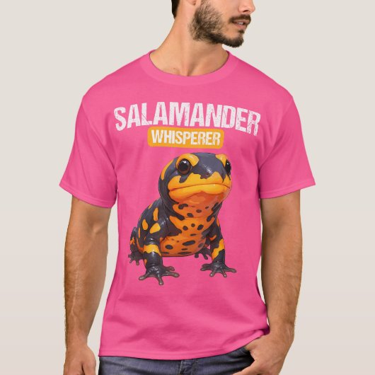 Salamander Whisperer Salamanders Fire Salamander T-shirt (Voorkant)