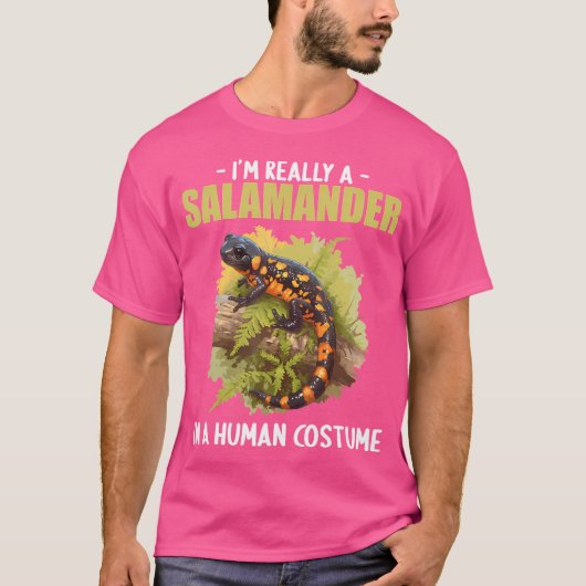 Salamanders Fire Salamander T-shirt (Voorkant)