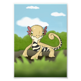 Salamandra Foto Afdruk