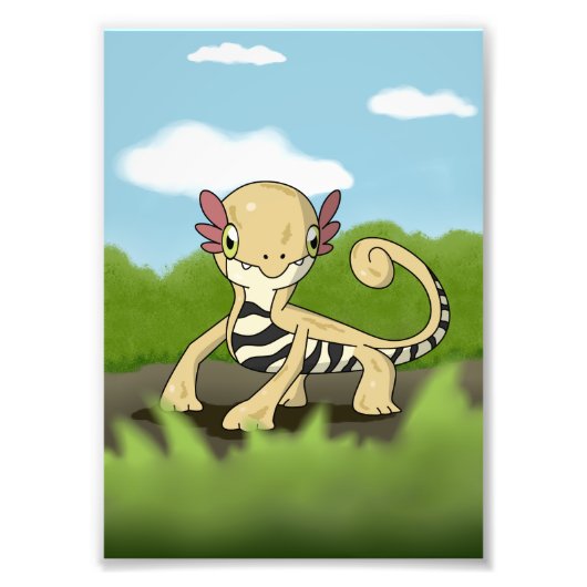 Salamandra Foto Afdruk (Voorkant)