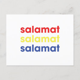 "Salamat" Dank u Briefkaart