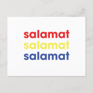 "Salamat" Dank u Briefkaart