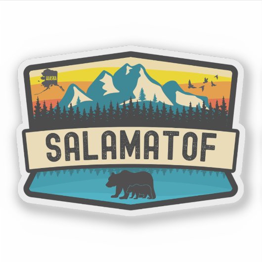 Salamatof, Alaska Sticker (Voorkant)