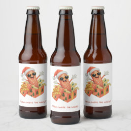 salami-brate de feestdagen! bier etiket