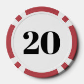 Salami-brate de feestdagen! poker chips (Achterkant)