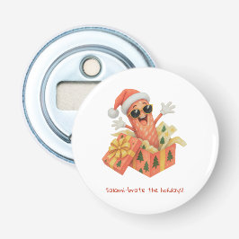 salami-iseer de feestdagen! button flesopener