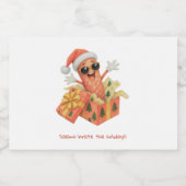 salami-iseer de feestdagen! likeurfles etiket (Enkel label)
