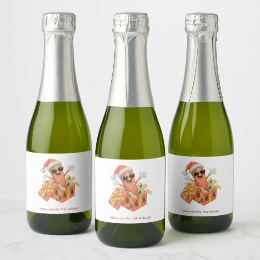 salami-iseer de feestdagen! sparkling wijnetiket (Flessen)