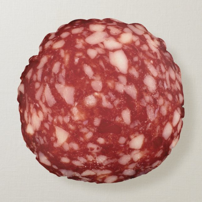 Salami Rond Kussen (Voorkant)