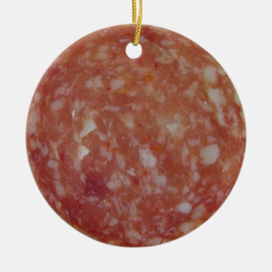 Salami Slice Keramisch Ornament (Voorkant)