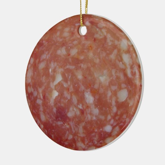 Salami Slice Keramisch Ornament (Links)