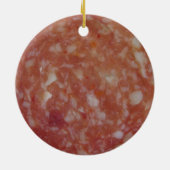 Salami Slice Keramisch Ornament (Achterkant)