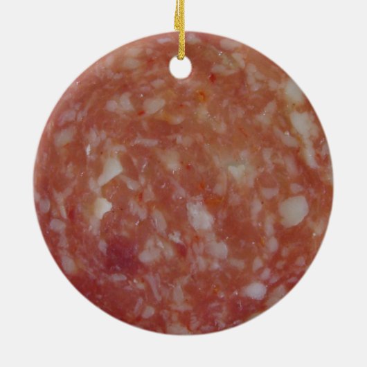 Salami Slice Keramisch Ornament (Achterkant)