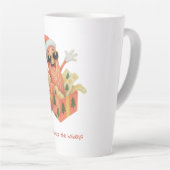Salamibrade de feestdagen! latte mok (Rechterhoek)