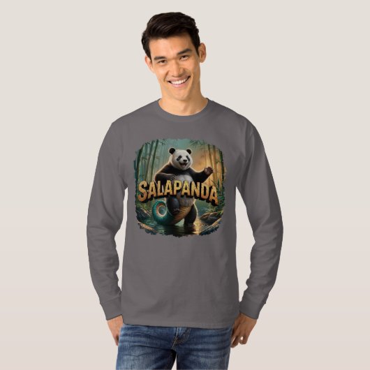 Salapanda Illustratie Combo Creature Grappig T-shirt (Voorkant volledig)