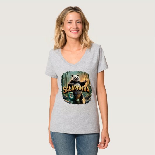 Salapanda Illustratie Combo Creature Grappig T-shirt (Voorkant volledig)