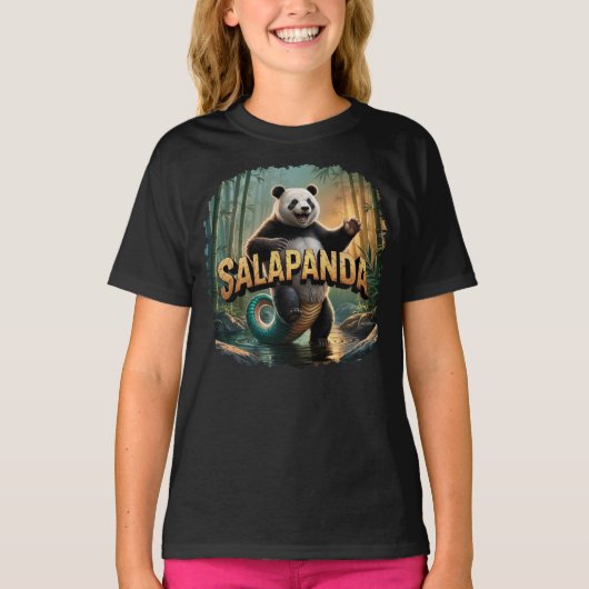 Salapanda Illustratie Combo Creature Grappig T-shirt (Voorkant)