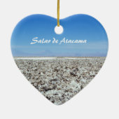 Salar de Atacama - Atacama woestijn, Chili Keramisch Ornament (Achterkant)
