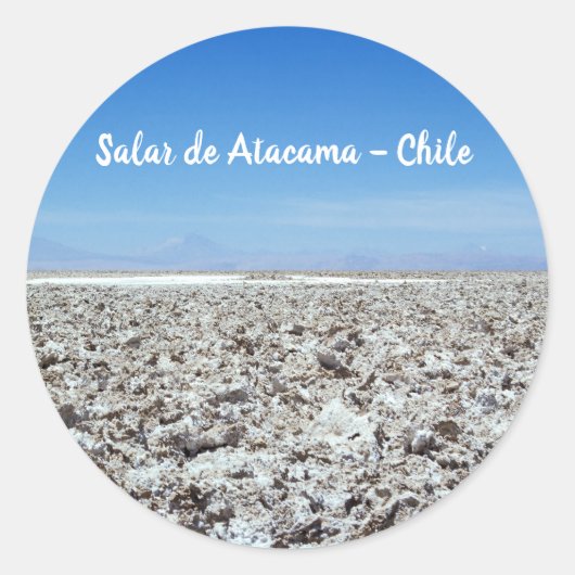 Salar de Atacama - Atacama woestijn, Chili Ronde Sticker (Voorkant)