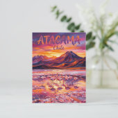 Salar de Atacama Chili Briefkaart (Staand voorkant)