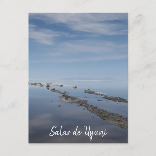 salar de uyuni - bolivia briefkaart (Voorkant)