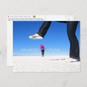 Salar de Uyuni, Bolivia Briefkaart (Voorkant / Achterkant)