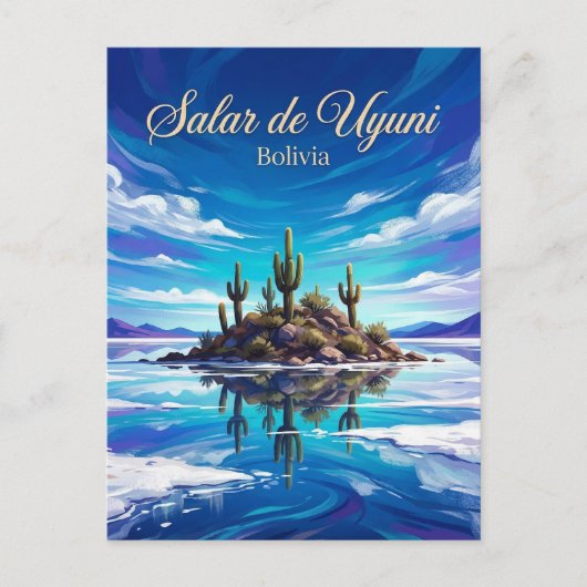 Salar de Uyuni Bolivia Briefkaart (Voorkant)