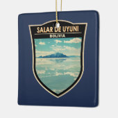 Salar de Uyuni Bolivia Reizen Kunst Badge Keramisch Ornament (Links)
