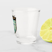 Salar de Uyuni Bolivia Reizen Kunst Badge Shot Glas (Rechts)