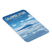Salar de Uyuni Bolivia Reizen Kunst Vintage Magneet (Rechterzijde)