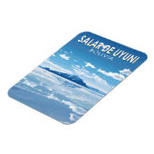 Salar de Uyuni Bolivia Reizen Kunst Vintage Magneet (Linkerzijde)